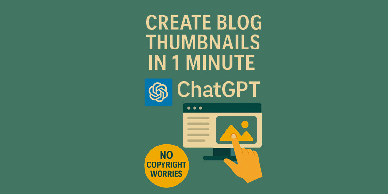 Create Blog Thumbnails in 1 Minute with ChatGPT’s Image Generation [No Copyright Worries]