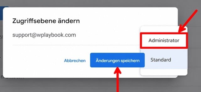 So fügst du einen neuen Nutzer zu Google AdSense hinzu 5 Administrator- und Standard-Zugriffsebene in Google AdSense