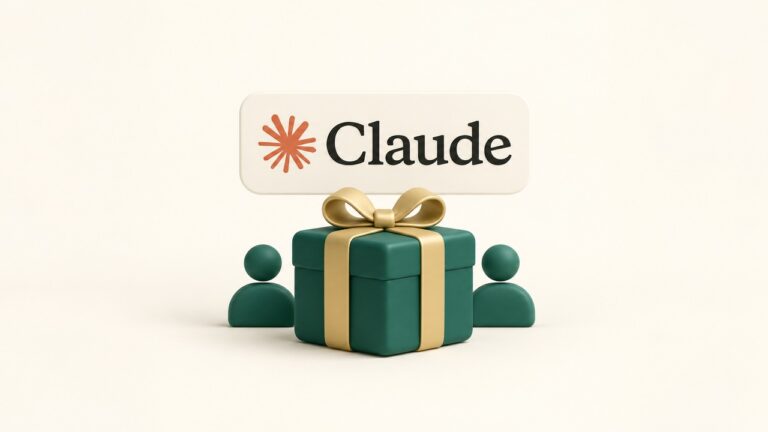 Claude 로고와 선물 상자로 표현한 스타트업 프로그램 혜택